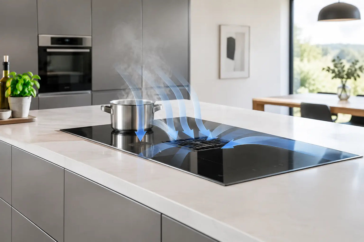 How to Ventilate Induction Islands Without a Hood
