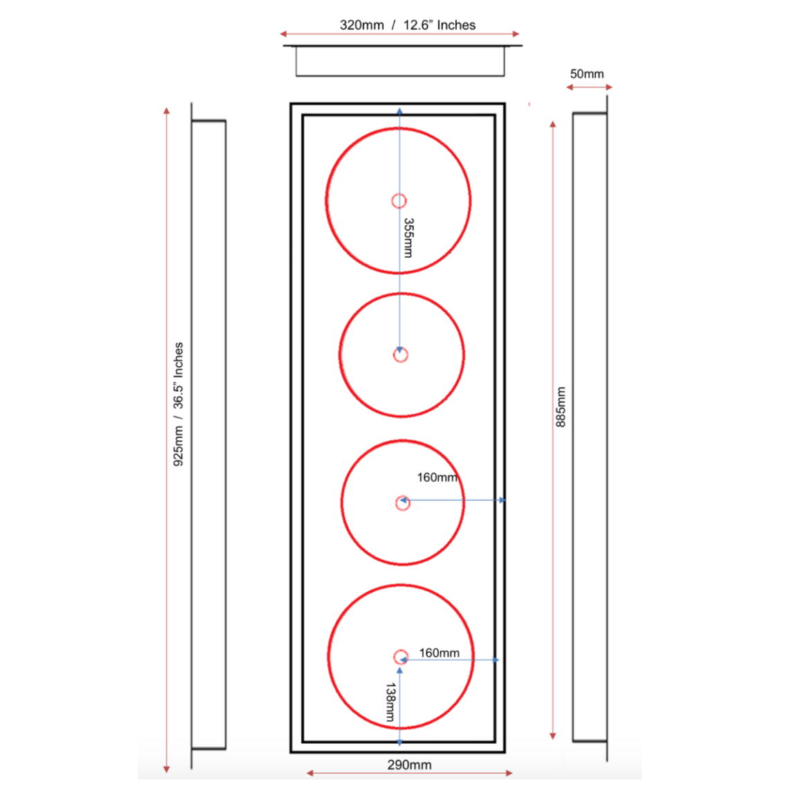 Invisacook 4 Burner - galley - 220 V