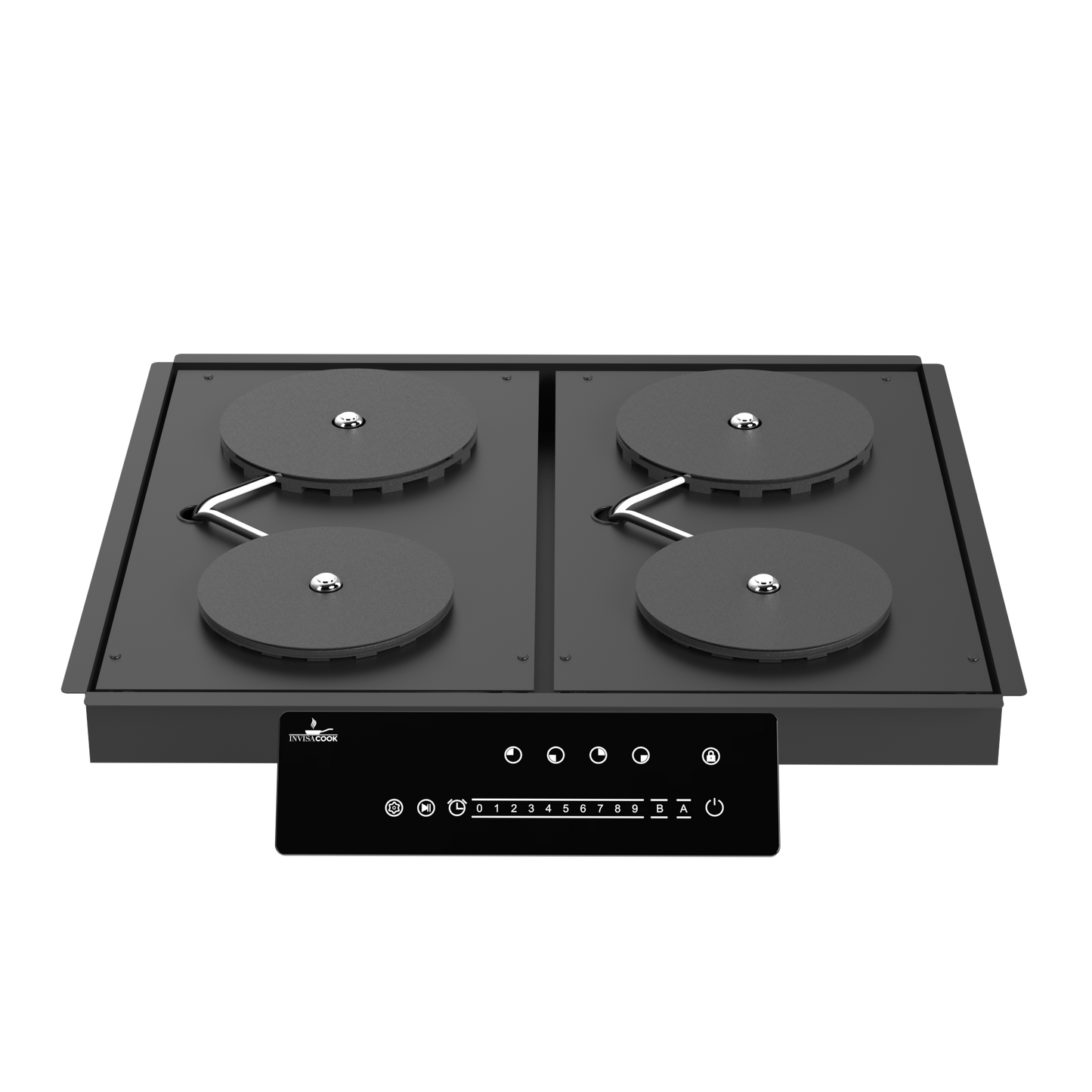 Invisacook 4-Burner 220V – Seamless Countertop Induction Cooktop