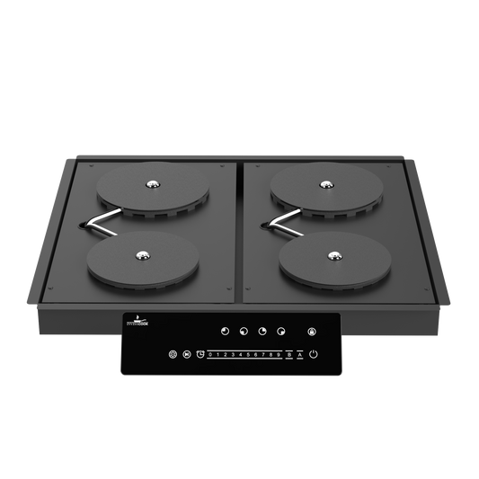 Invisacook 4-Burner 220V – Seamless Countertop Induction Cooktop