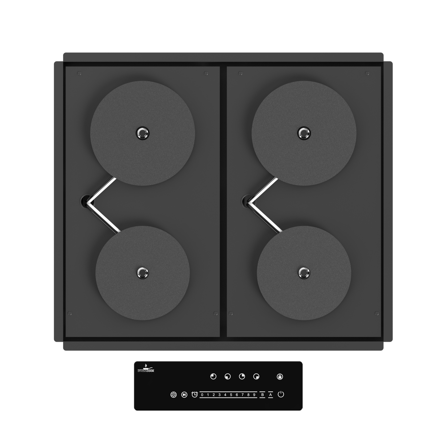 Invisacook 4-Burner 220V – Seamless Countertop Induction Cooktop