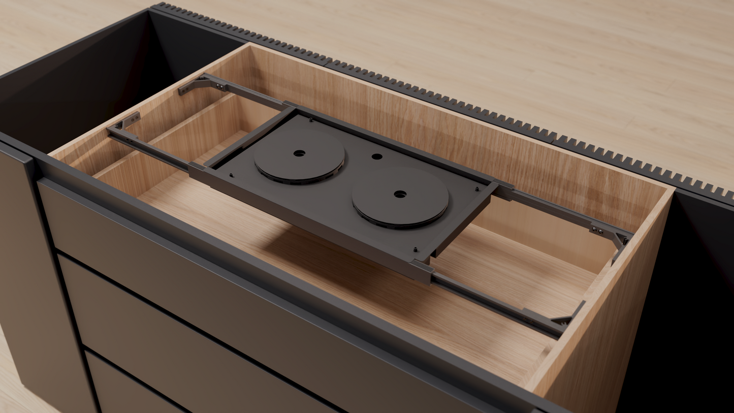Invisacook 2 Burner Induction Cooktop – Flush-Mount (110V or 220V)