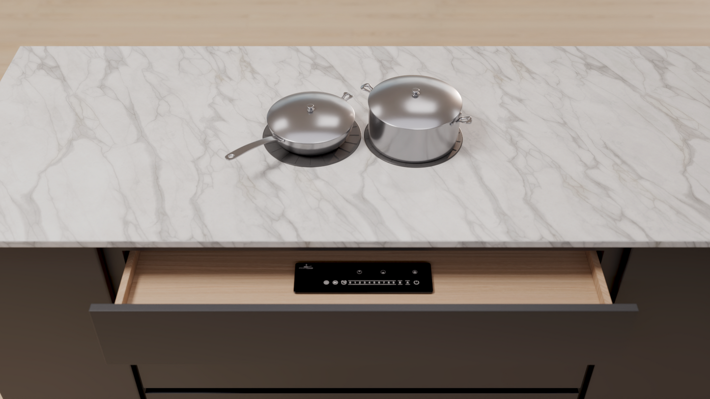 Invisacook 2 Burner Induction Cooktop – Flush-Mount (110V or 220V)