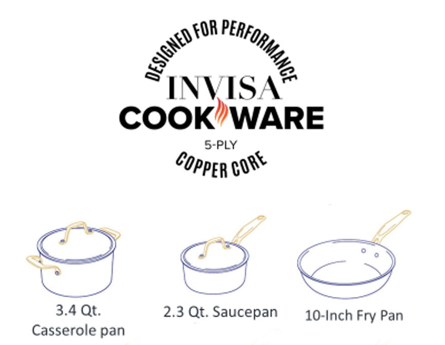 InvisaCookware 5 piece
