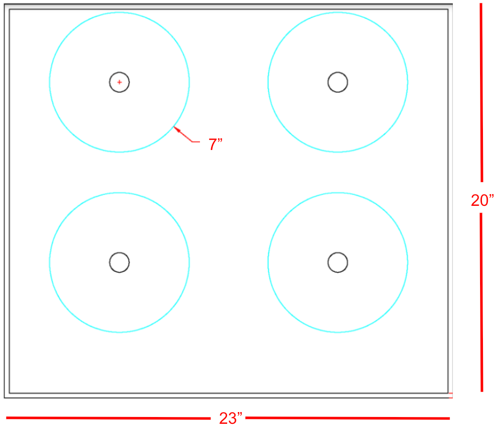Invisacook 4-Burner 220V – Seamless Countertop Induction Cooktop