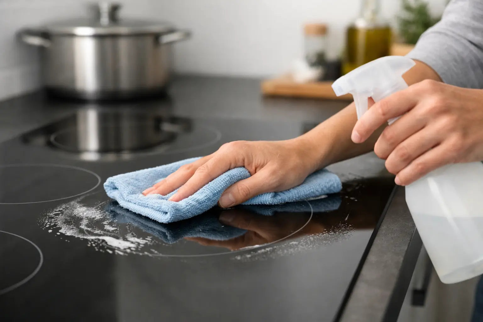 How to Clean Invisible Cooktop Surfaces Safely