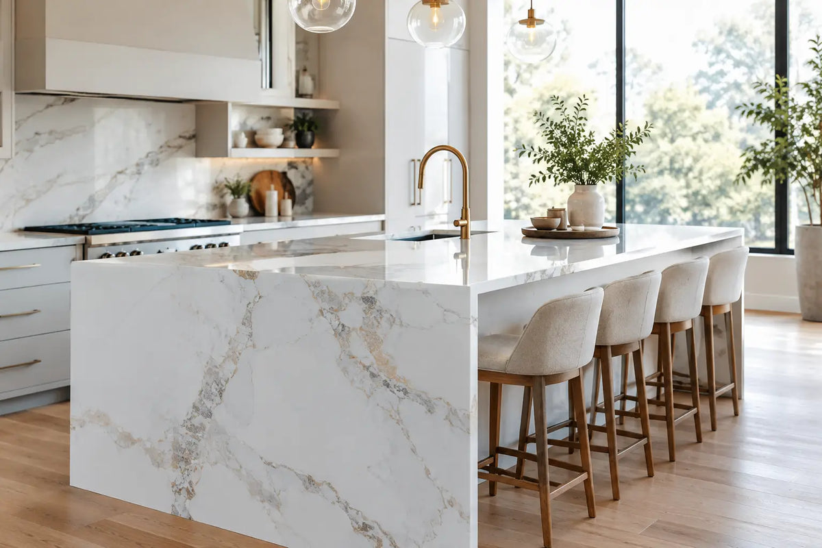 Designer Porcelain Island Project Example