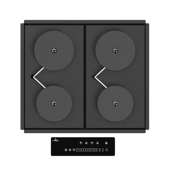 Invisacook 4-Burner 220V – Seamless Countertop Induction Cooktop