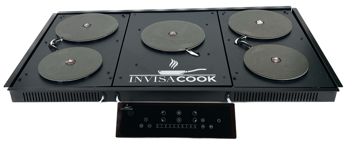Invisable Cooktop Invisacook 5 Burner 220V – Flush-Mount Invisible Induction Cooktop ...