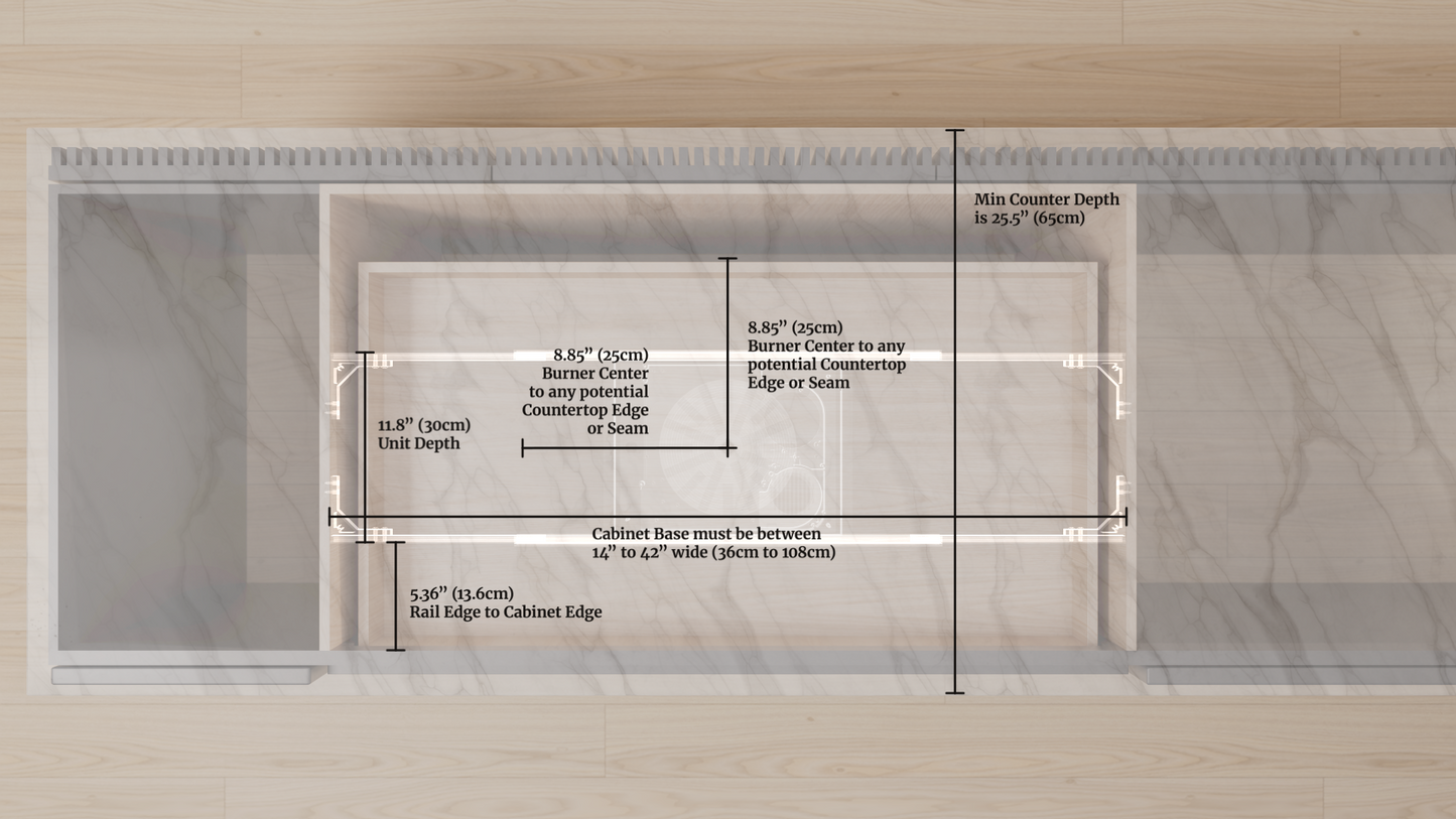 Invisacook 1 Burner 110V or 220V