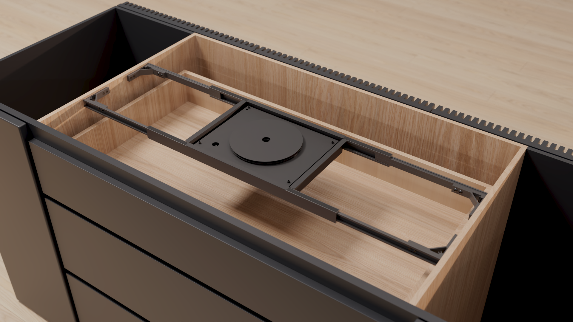 Invisacook - Rail installation system