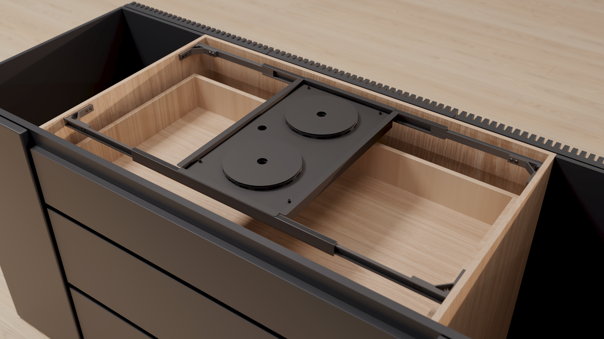 Invisacook - Rail installation system