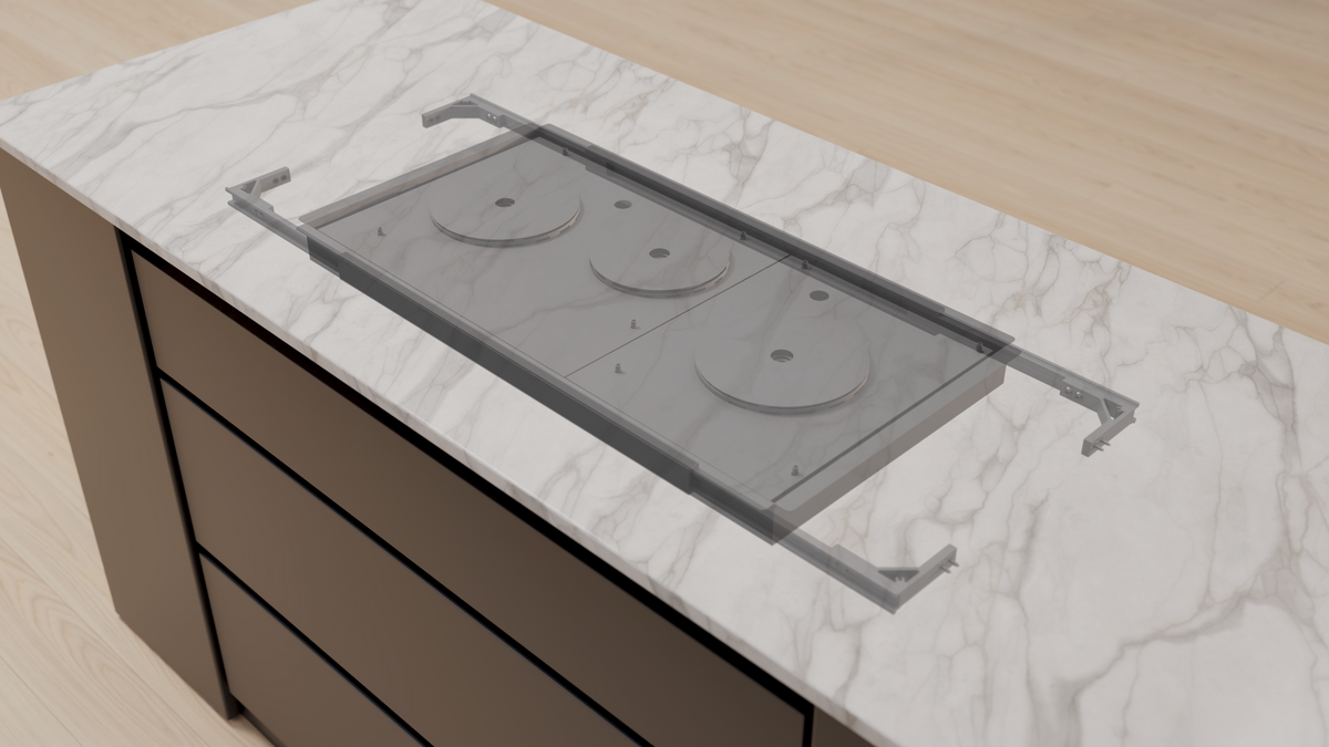Invis Cooktop Invisacook 3 Burner Induction Cooktop – Invisible, Flush-Mount (220V)