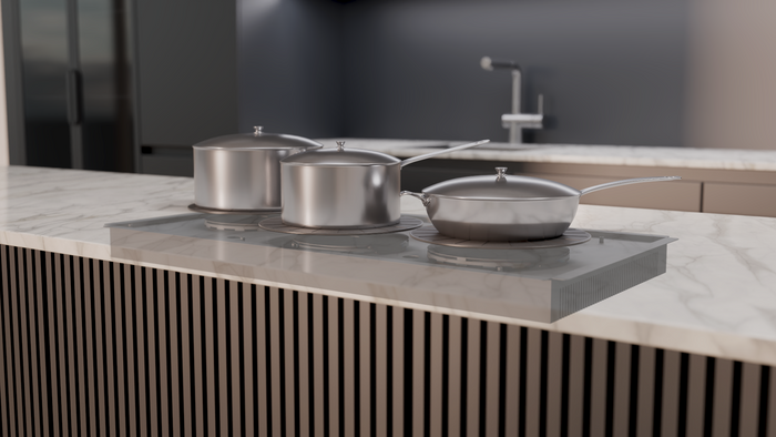 Invisacook 3 Burner Induction Cooktop – Invisible, Flush-Mount (220V)