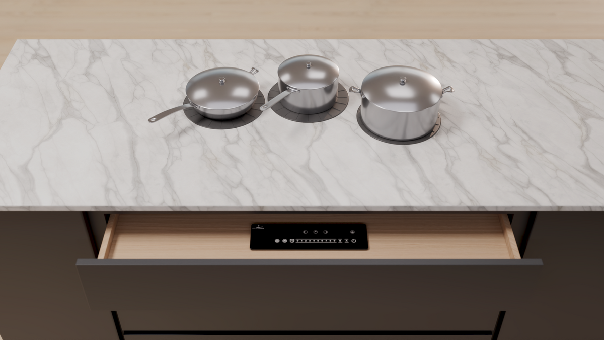 Invisacook 3 Burner Induction Cooktop – Invisible, Flush-Mount (220V)