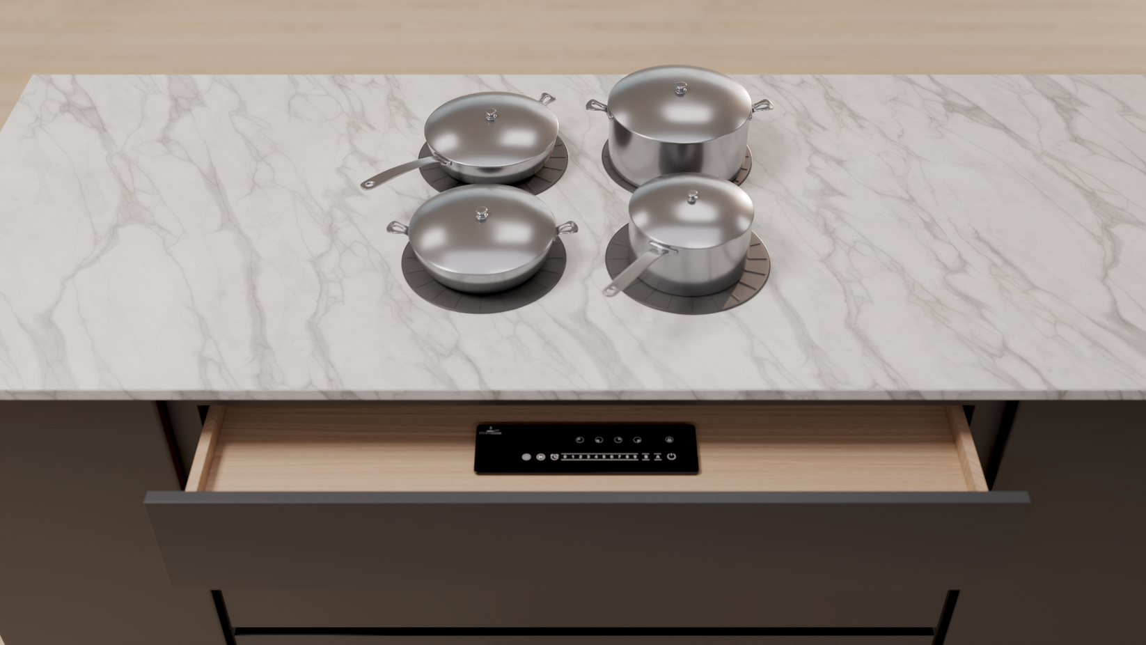 Invisacook 4-Burner 220V – Seamless Countertop Induction Cooktop ...