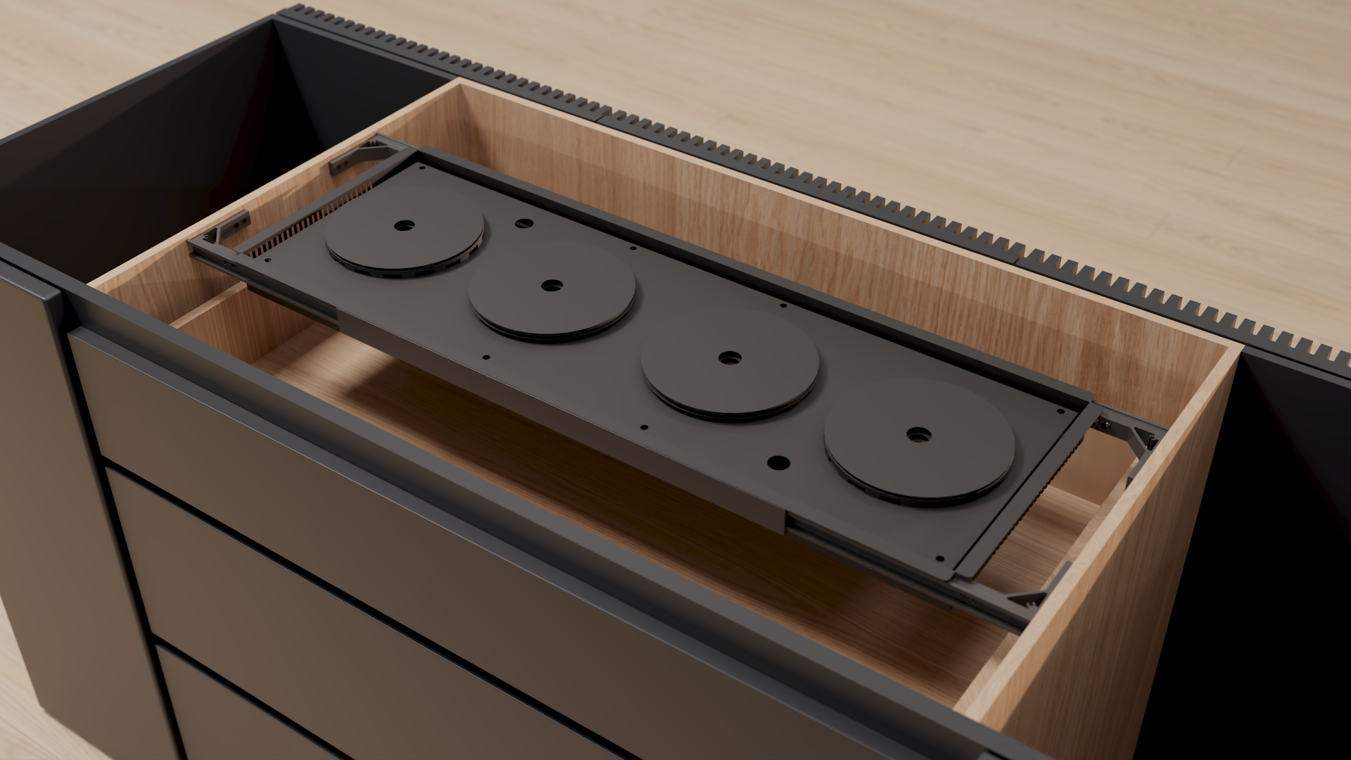 Invisacook - Rail installation system